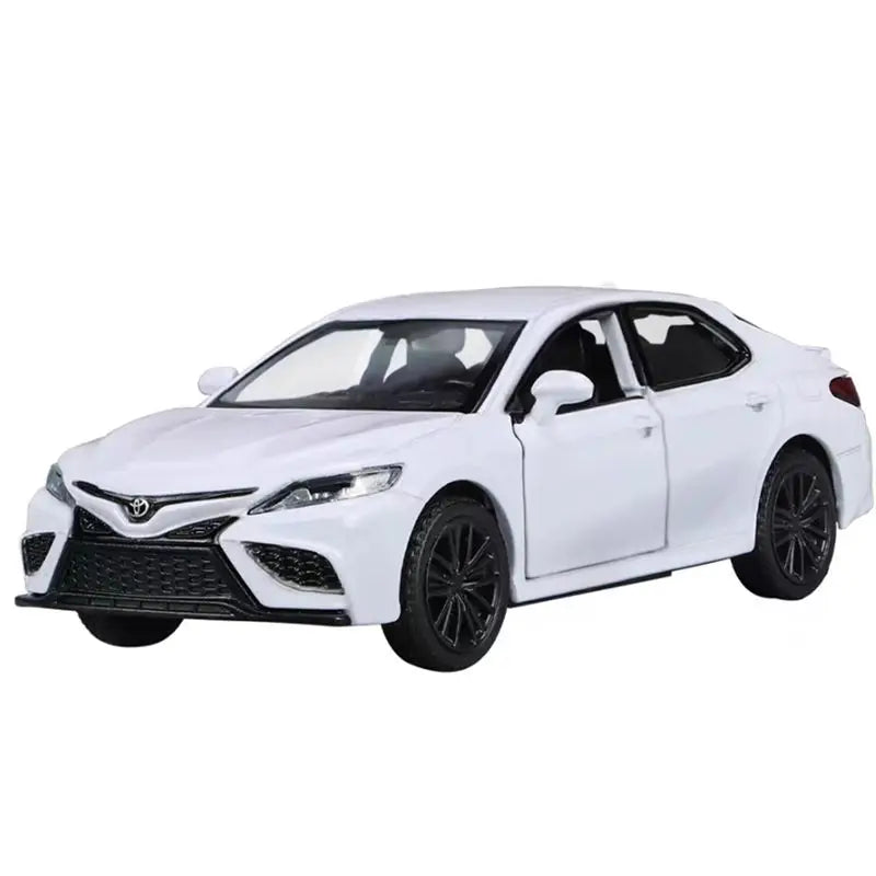 New 1/36 Camry Alloy Car Model Diecasts Metal Toy Vehicles Car Model High Simulation Collection Miniature Scale Childrens Gifts White - IHavePaws