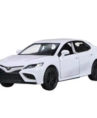 New 1/36 Camry Alloy Car Model Diecasts Metal Toy Vehicles Car Model High Simulation Collection Miniature Scale Childrens Gifts White - IHavePaws