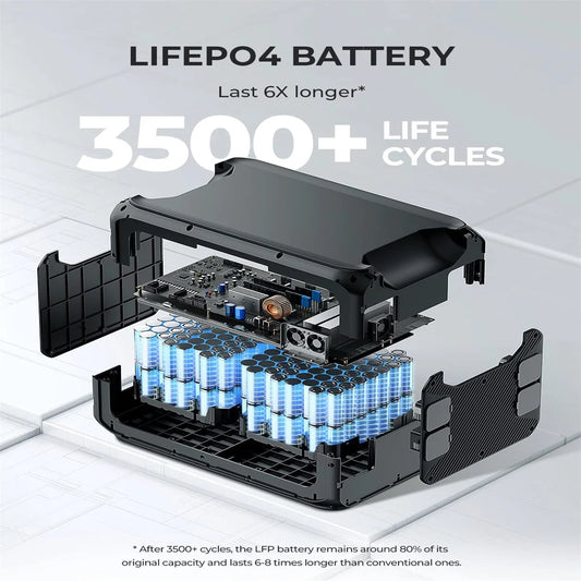 BLUETTI B300+D050S Expansion Battery 3072Wh LiFePO4 Battery For Power Station With DC Charging Enhancer