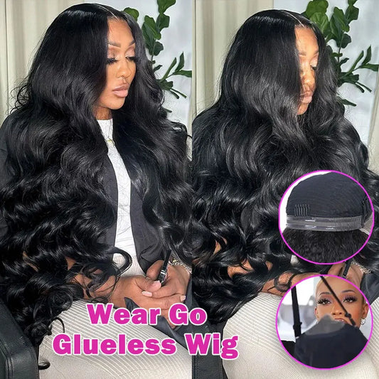 Ready To Wear Glueless Lace Wig Human Hair Body Wave Pre Cut Human Hair Wigs For Women No Glue Brazilian 13x4 Lace Wig On Sale