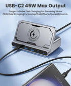 160W Wireless Desktop Charger Quick Charge 4.0 Type C PD 3.0 Multi Ports Fast Charging Station for IPhone 15 14 Pro Max Laptop