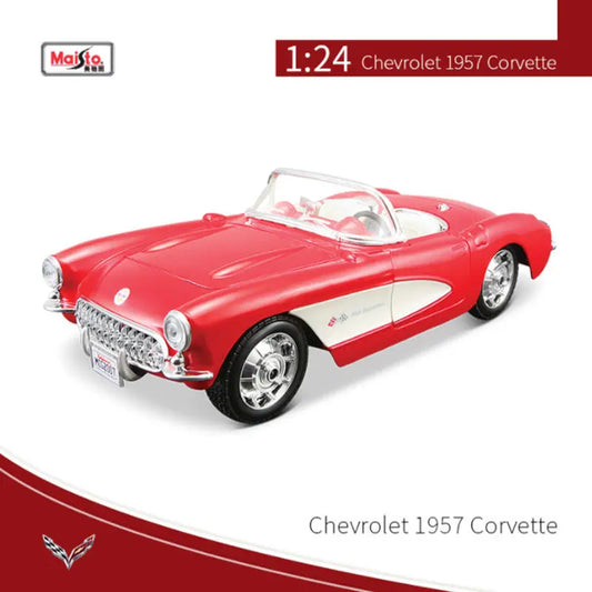 Assembly Version Maisto 1:24 Chevrolet Corvette Alloy Sports Car Model Diecasts Metal Classic Car Vehicles Model Kids Toys Gifts