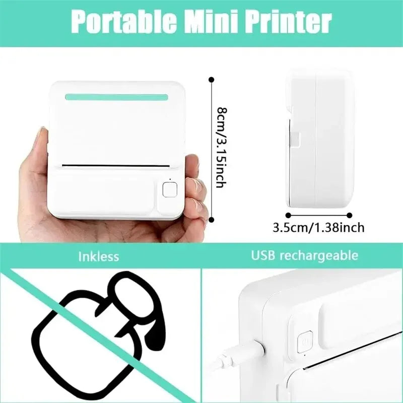 C19 MINI Print Portable Thermal Printer Photo Pocket Thermal Label Printer - IHavePaws