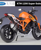 Welly 1:18 KTM 1290 Super Duke R Simulation Alloy Sports Motorcycle Model Diecasts Metal Toys Model Collectible Childrens Gifts