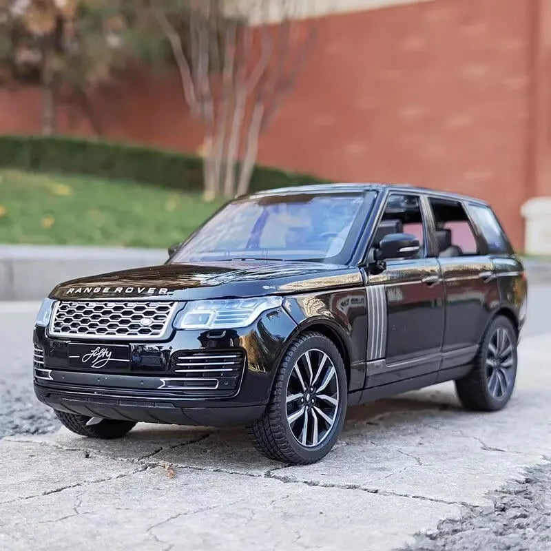 1/24 Range Rover Sports SUV Alloy Car Model Diecasts Metal Toy Off-road Vehicles Car Model Simulation Sound and Light Kids Gifts Black - IHavePaws