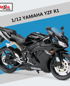 Maisto 1:12 2021 YAMAHA YZF-R1 Alloy Racing Motorcycle Model Metal Street Sports Motorcycle Model High Simulation Black - IHavePaws