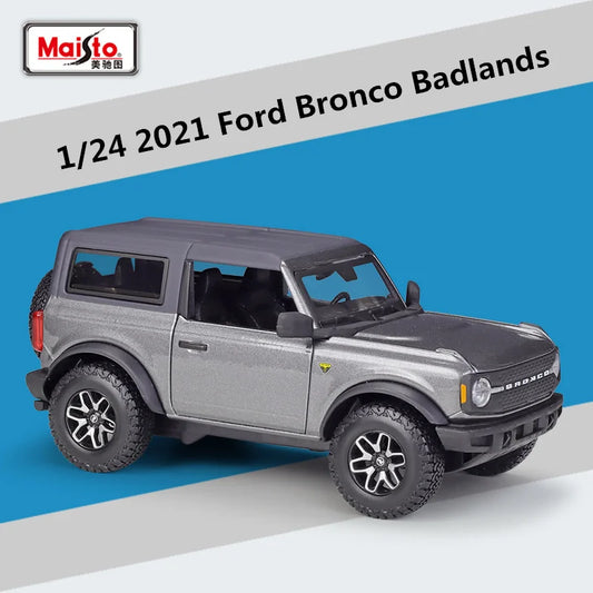 Maisto 1:24 Ford Bronco Lima Badlands Alloy Car Model Diecast Metal Off-road Vehicle Car Model High Simulation Children Toy Gift - IHavePaws