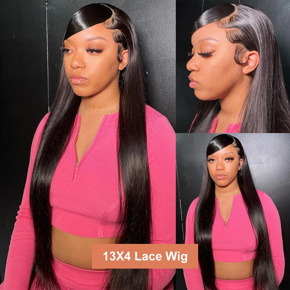 Straight Human Hair Lace Frontal Wig 13x4 13x6 Glueless Lace Frontal Wigs For Women 6x4 5x5 Redy To Go Glueless Wig Human Hair