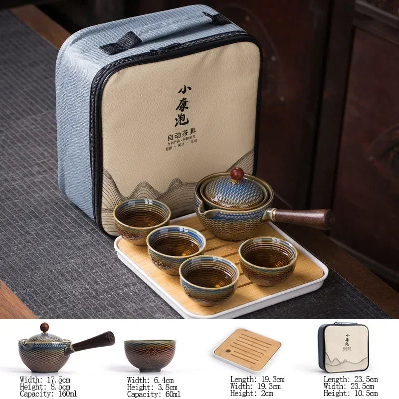 Handmade Tea Ceremony Exquisite Stone Grinding Shape Tea Set 07 - IHavePaws