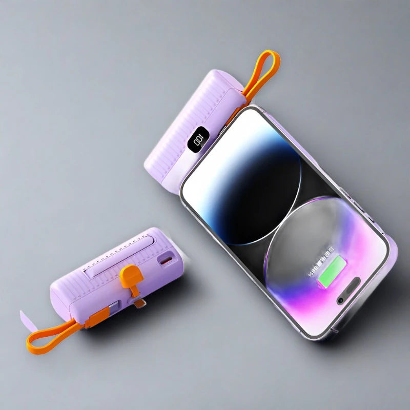 Xiaomi Mini Power Bank 5000 mAh Suitable for iPhone Samsung PE with Type-C Cable / 5000mah - IHavePaws