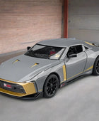1:24 Nissan GTR50 Alloy Sports Car Model Diecasts Metal Toy Race Car Model Simulation Sound and Light Collection Childrens Gifts Gray - IHavePaws