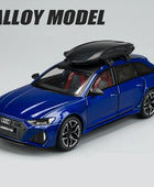 1/24 Audi RS6 Avant Station Wagon Alloy Track Racing Car Model Diecast Metal Sports Car B Blue - IHavePaws