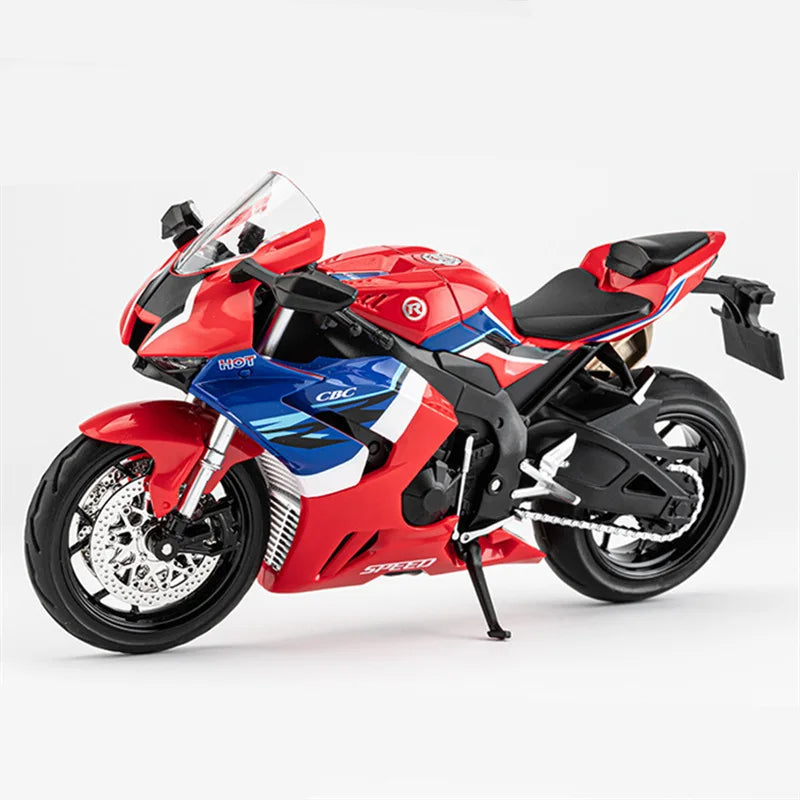 1:12 HONDA CBR 1000RR-R Fire Blade Alloy Sports Motorcycle Model Simulation Red - IHavePaws