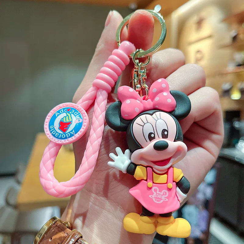 Classic Cartoon Anime Disney Keychain Minnie Mickey Donald Duck Key Chain Pendant Cute Doll Model Toy Party Gift for Children 02 - ihavepaws.com
