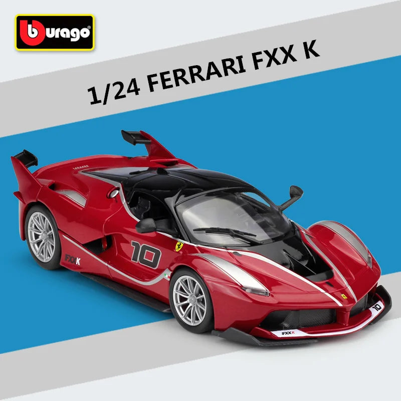 Bburago 1:24 Ferrari FXX K Alloy Sports Car Model Diecasts Metal Toy Racing Car Vehicles Model Simulation Collection Kids Gifts Red - IHavePaws
