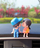 Car Couple Ornaments Car Interior Accessories Cute Kissing Couple Dolls Electric Car Decoration Ornaments Small Home Ornaments blue pink couple - IHavePaws