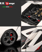 Bburago 1:24 Lamborghini Countach LPI800-4 Alloy Sports Car Model Diecast Metal Racing Model Simulation Collection Kids Toy Gift - IHavePaws