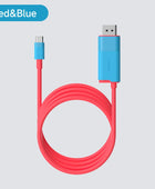 Hagibis USB C to DisplayPort Cable 8K@60Hz 4K@144Hz 2K165Hz Type-C to DP Adapter Compatible With Thunderbolt 4/3 iPhone 15 XPS Red Blue - IHavePaws