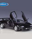 Welly 1:24 Lamborghini Countach LP5000s Alloy Sports Car Model Diecasts Metal Race Car Model Simulation Collection Kids Toy Gift - IHavePaws