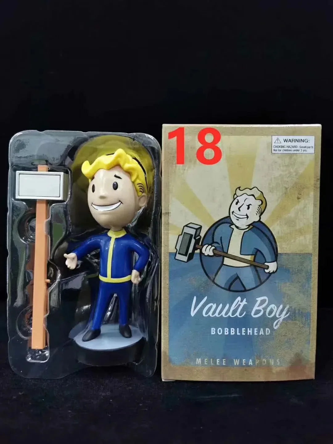 Cartoon Animation Fallout 4 Vault Boy Fallout 3 Generation 7 Shaking Head Boxed Doll Bobblehead Melee Weapons - IHavePaws