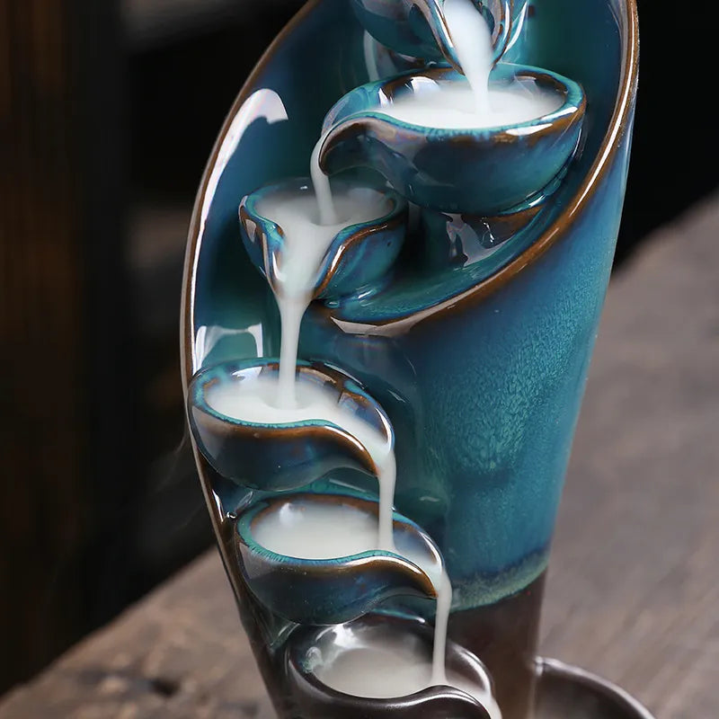 Handmade Torch Design Waterfall Incense Burner - IHavePaws