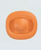 Silicone Kitchen Sink Plug Shower Filter Drain Cover Stopper orange - IHavePaws