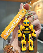 Cartoon Anime Transformers Keychain Robot Bumblebee Optimus Prime Autobots Key Chain Charm Luggage Accessories Toy Gift for Son 06 - ihavepaws.com
