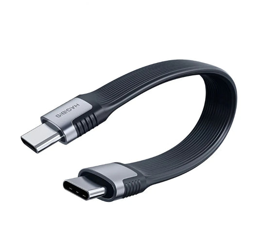 Hagibis USB4 Data Cable 40Gbps USB C to Type C Short Cable PD 240W 8K 60Hz for Thunderbolt 3/4 iPhone 15 Pro Max SSD Power Bank Grey - IHavePaws