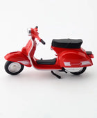 1:18 1976 Vespa 200 Rally Alloy Leisure Motorcycle Model Simulation Metal Classic Street Motorcycles Model Childrens Toys Gifts