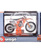 Bburago 1:18 2019 KTM 450 Rally 1 Red Bull Alloy Racing Motorcycle Model Diecast Metal Track Motorcycle Model Childrens Toy Gift SX-F - IHavePaws