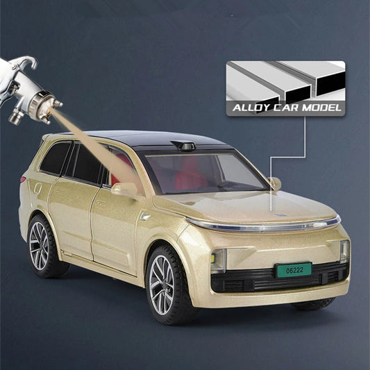 1:24 LEADING IDEAL L9 SUV Alloy New Energy Car Vehicle Model Diecast Metal Toy Charging Vehicles Model Sound and Light Kids Gift - IHavePaws
