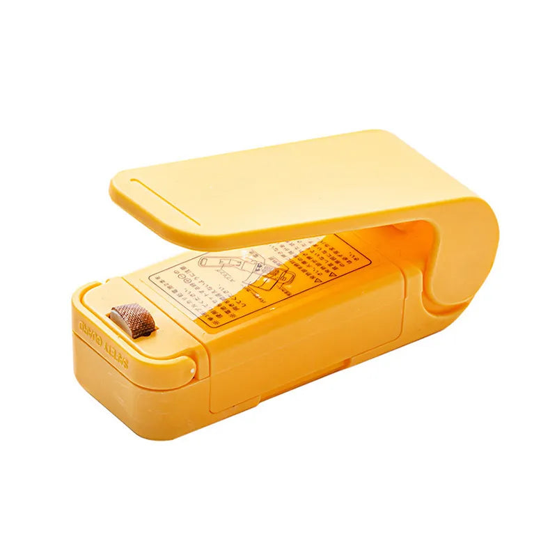 Heat Bag Sealer - Your Compact Solution for Fresh and Sealed Food Storage 1PC Yellow-B - IHavePaws