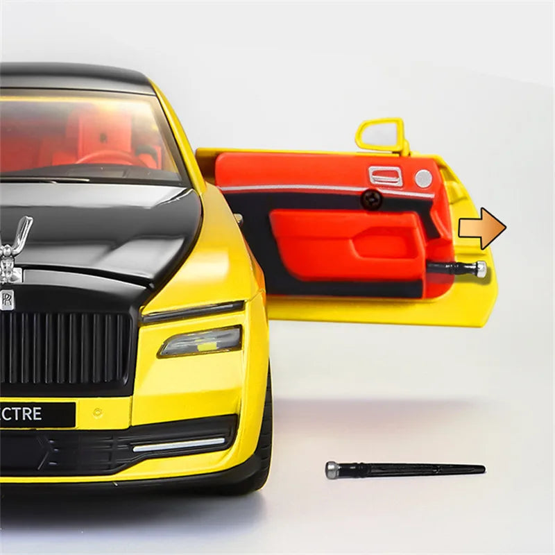 1:24 Rolls Royce Spectre Alloy New Energy Car Model Diecast Metal Luxy Car Charging Vehicle Model Sound and Light Kids Toy Gift - IHavePaws