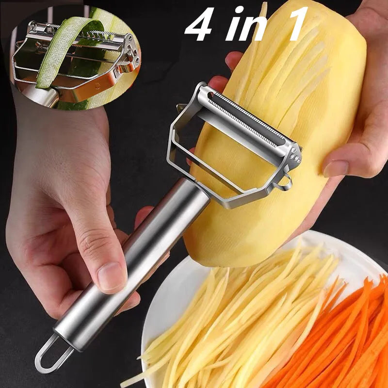 PrecisionPro Stainless Steel Double-Head Vegetable Peeler - IHavePaws