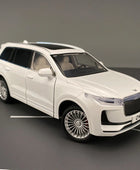 1:24 LEADING IDEAL ONE SUV Alloy New Energy Car Model Diecast Metal Toy Vehicles Car Model High Simulation Sound Light Kids Gift White - IHavePaws