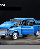 1/24 LADA 2106 Classic Car Alloy Car Model Diecast Metal Toy Police Vehicles Car Model High Simulation Collection Childrens Gift Blue - IHavePaws