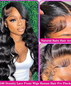 Body Wave 13x6 13x4 Glueless Lace Front Wig Human Hair 5x5 6x4 Lace Closure Wig Preplucked Melt Skins Pre Bleached Knots