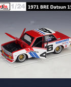 Maisto 1:24 1971 BRE Datsun 510 Alloy Racing Car Model Diecasts Metal Sports Car Model Simulation Collection Childrens Toy Gifts - IHavePaws