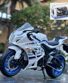 1/12 Kawasaki Ninja H2R Racing Cross-country Motorcycle Model Simulation R1000 White - ihavepaws.com