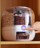 360 Degree Rotating Rice Dispenser White - IHavePaws