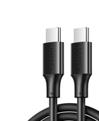 UGREEN USB C to USB Type-C Cable 100W 60W For iPhone 15 Macbook Samsung S23 Fast Charge Cable E-marker USB Type C 100W PD Cable 60W PVC Black / 0.5m - IHavePaws