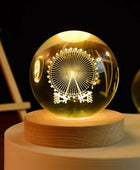 3D Crystal ball Planet Night Light Ferris wheel - IHavePaws
