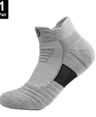 1/3pairs/Lot Men's Socks Compression Stockings Breathable Basketball Sports Cycling running Towel Socks High Elastic Tube Socks 1pair-short-grey / EU 39-45 - IHavePaws