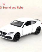 1:32 C63S Coupe Alloy Sports Car Model Diecast Metal Toy Vehicles Car Model Collection High Simulation Sound and Light Kids Gift 1 36 White 2 - IHavePaws