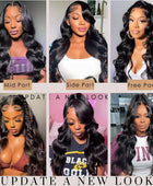 180% Body Wave Glueless Wig Human Hair Ready To Wear 5x5 Lace Closure Human Hair Wigs For Women 6x4 Pre-Cut Lace Closure Wig