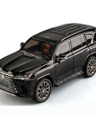 1:24 LX600 SUV Alloy Luxy Car Model Diecasts Metal Toy Off-road Vehicles Car Model Simulation Sound and Light Childrens Toy Gift Black - IHavePaws