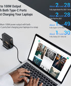 140W GaN USB Charger Multi-Port USB Charging Station Quick Charge PD PPS Fast Charging for IPhone 14 13 Xiaomi Samsung MacBook