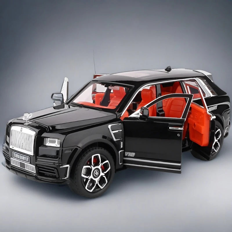 1:24 Rolls Royce SUV Cullinan Mansory Alloy Luxy Car Model Diecasts Metal Toy Car Model Simulation Black - IHavePaws