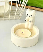 Kitten Candle Holder Cute Grilled Cat Aromatherapy Candle Holder Desktop Decorative Ornaments - IHavePaws