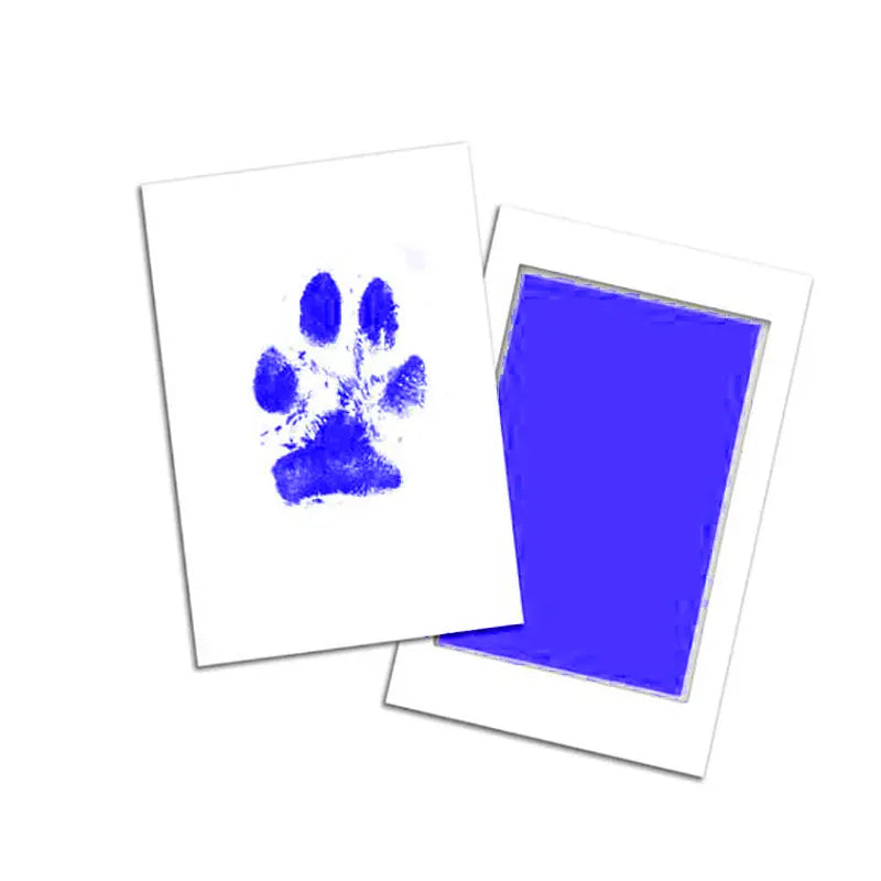 Cat Dog Paw Print Ink Kit Pad Blue - IHavePaws